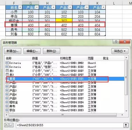 名稱管理器